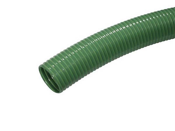 Heavy duty PVC suction hose in green color
